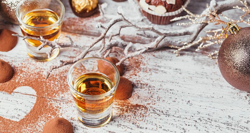 Whiskey and candles