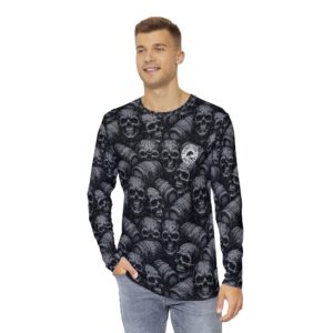 Men's Long Sleeve Shirt Skull and Barrel BLACK