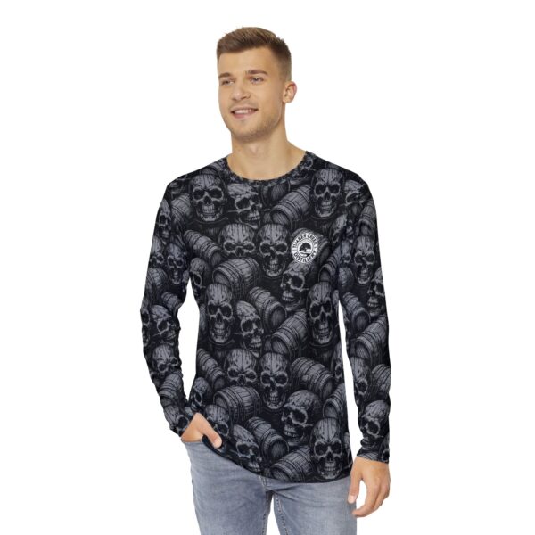 Men's Long Sleeve Shirt Skull and Barrel BLACK