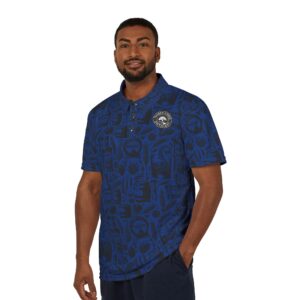 Blue Whiskey Polo Shirt