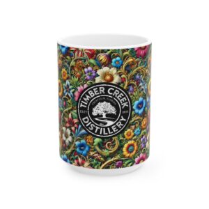 timber creek distillery Flower Ceramic Mug