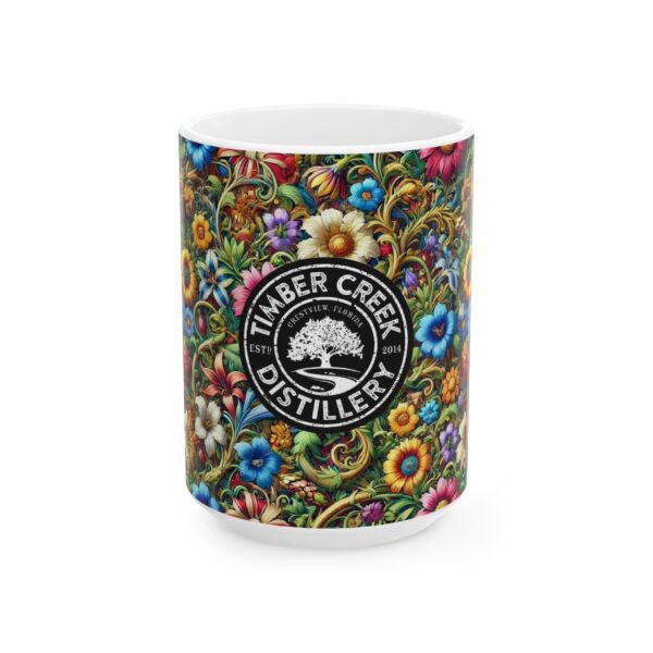 timber creek distillery Flower Ceramic Mug