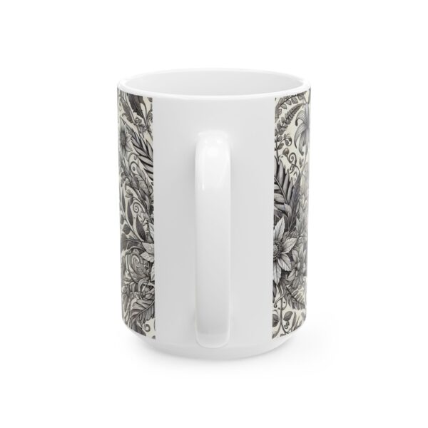 mug with botanicals