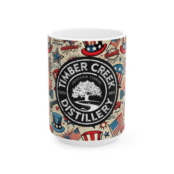 patriotic timber creek distillery mug