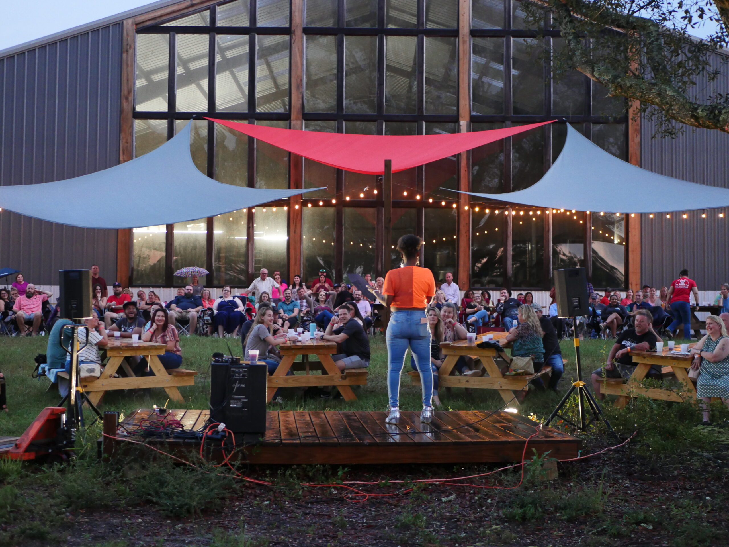 comedy show at timber creek distillery