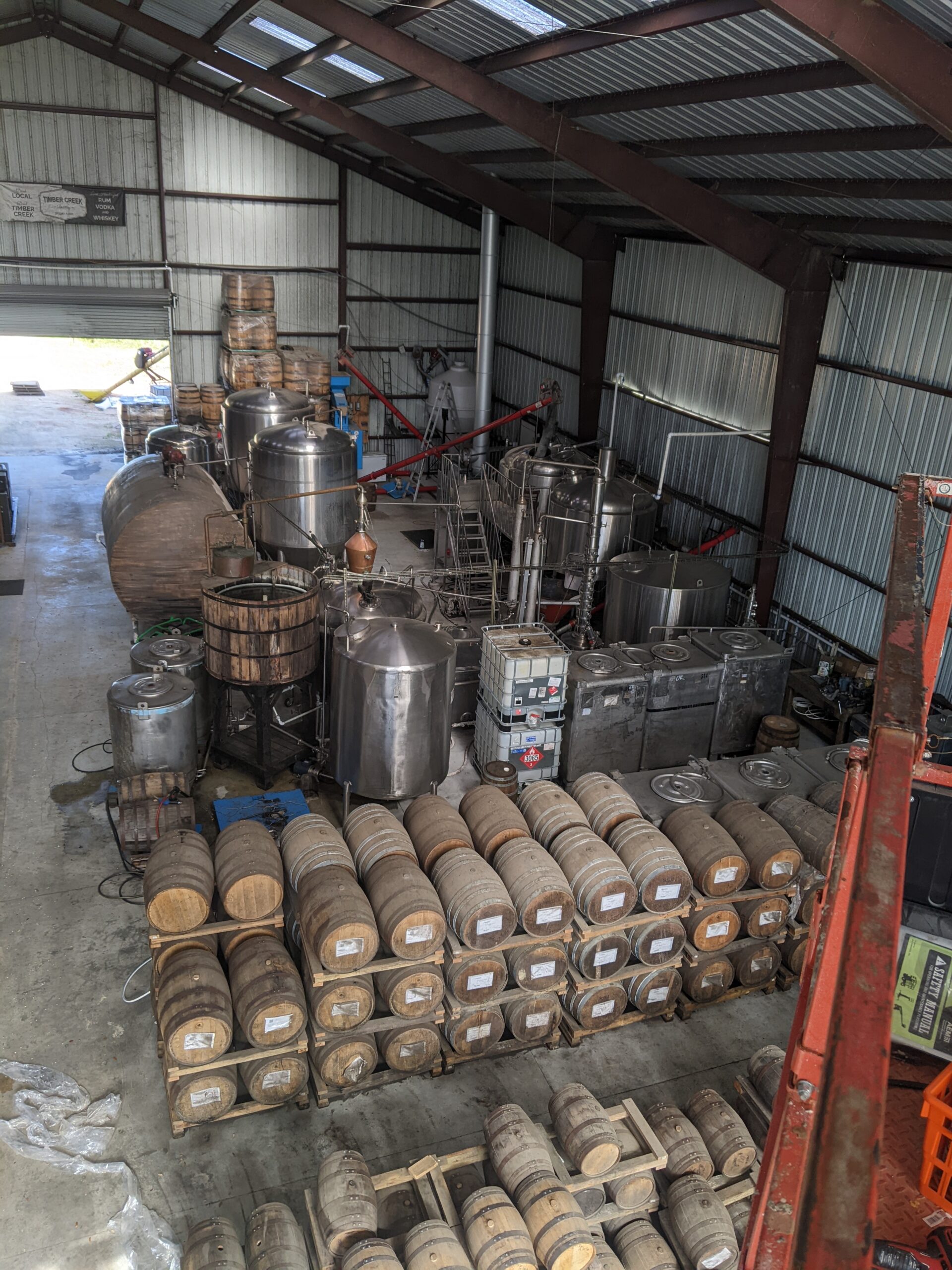 distillery from above